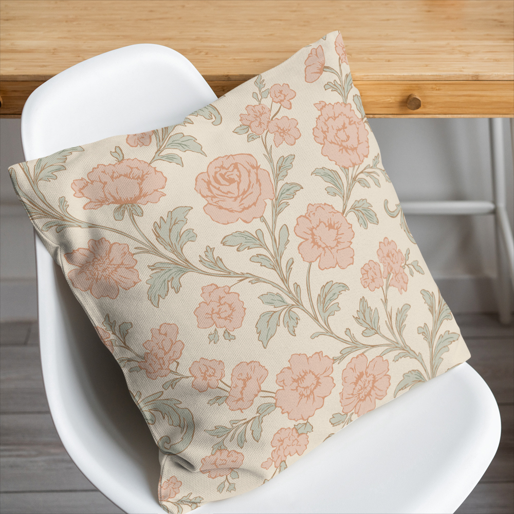 Throw Pillow – French Vintage Toile de Jouy Pattern
