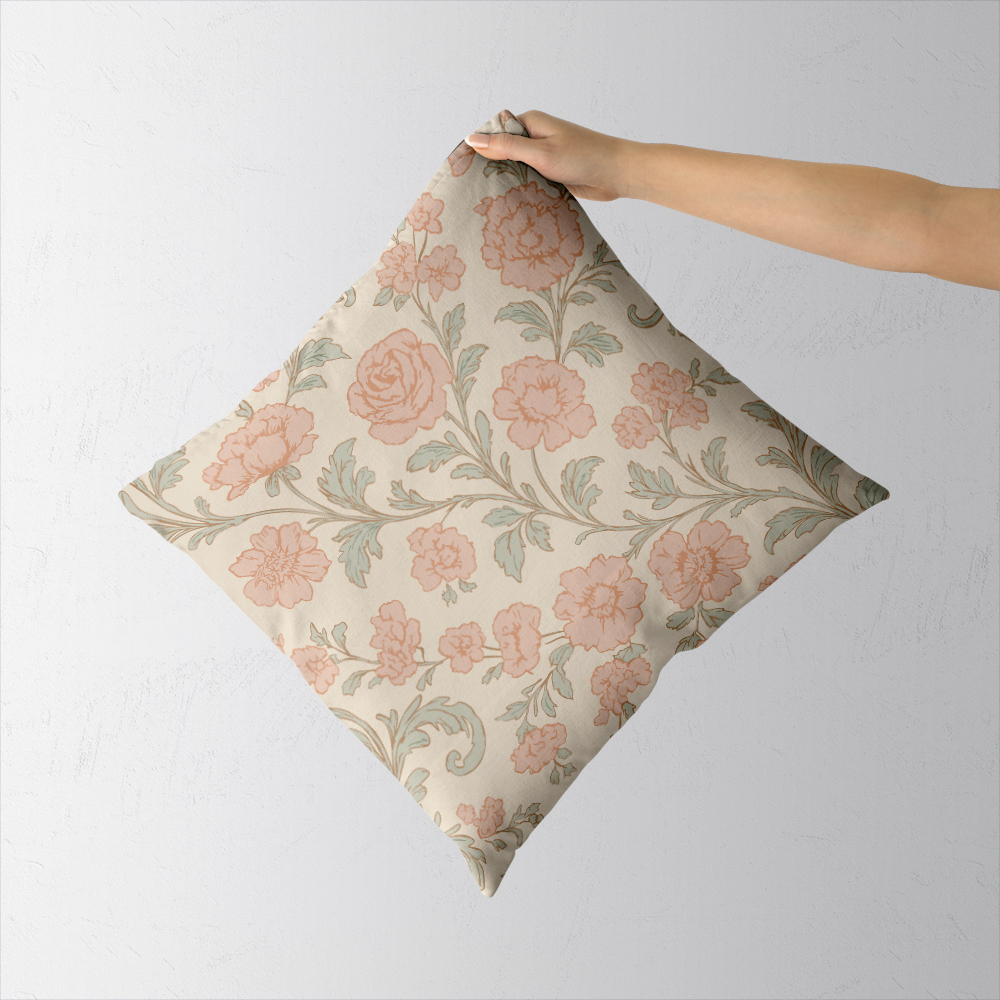 Throw Pillow – French Vintage Toile de Jouy Pattern