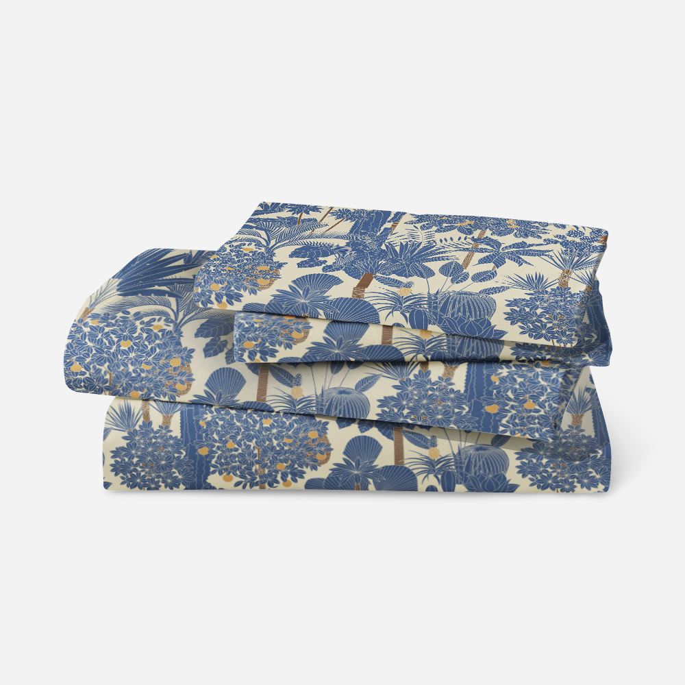 Bedding Set – Retro Oasis Tropical Trees and Palms