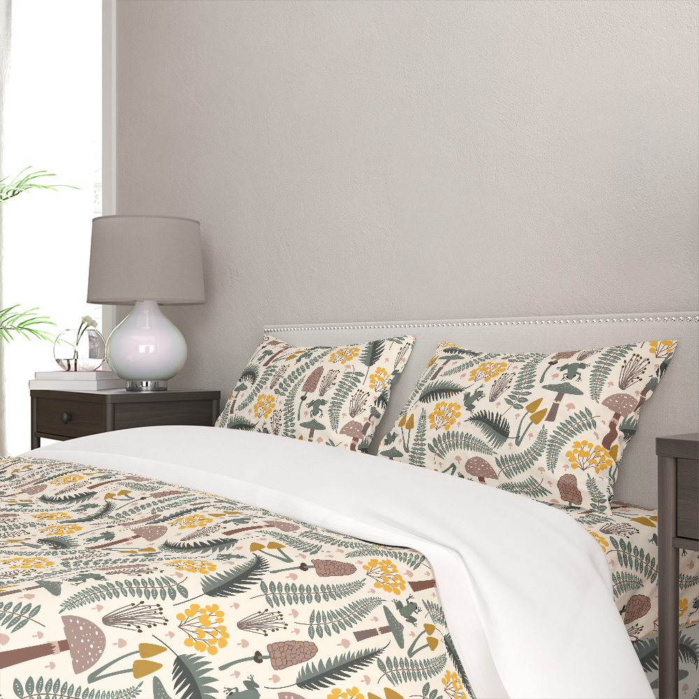 Bedding Set – Forest Frog & Mushroom Woodland