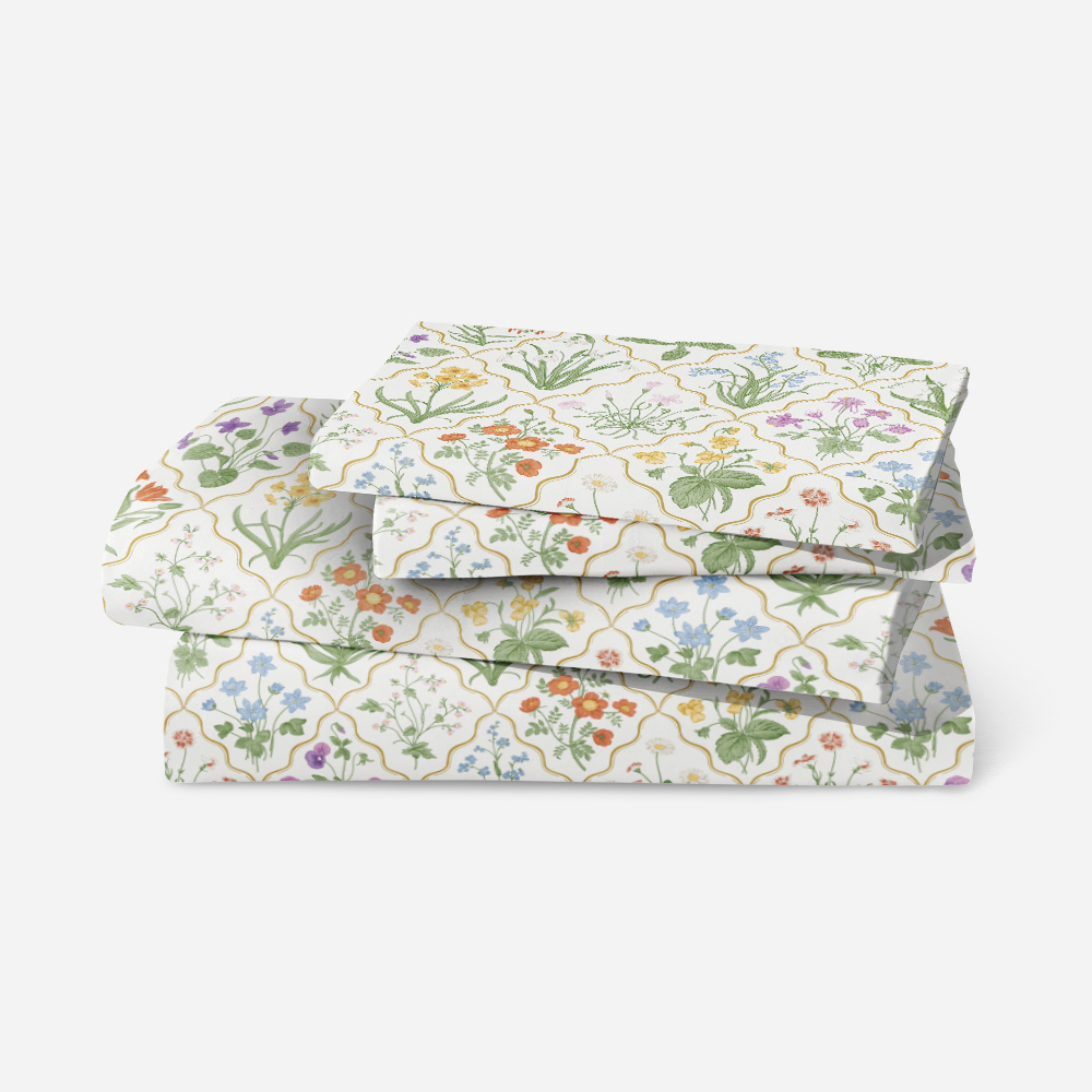 Bedding Set – Millefleurs Colorful Floral Pattern