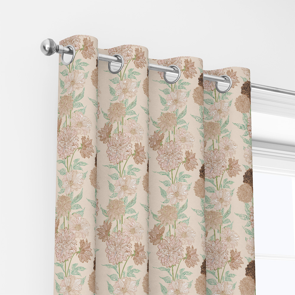 Curtain – Elegant Abstract Floral Botanical Print