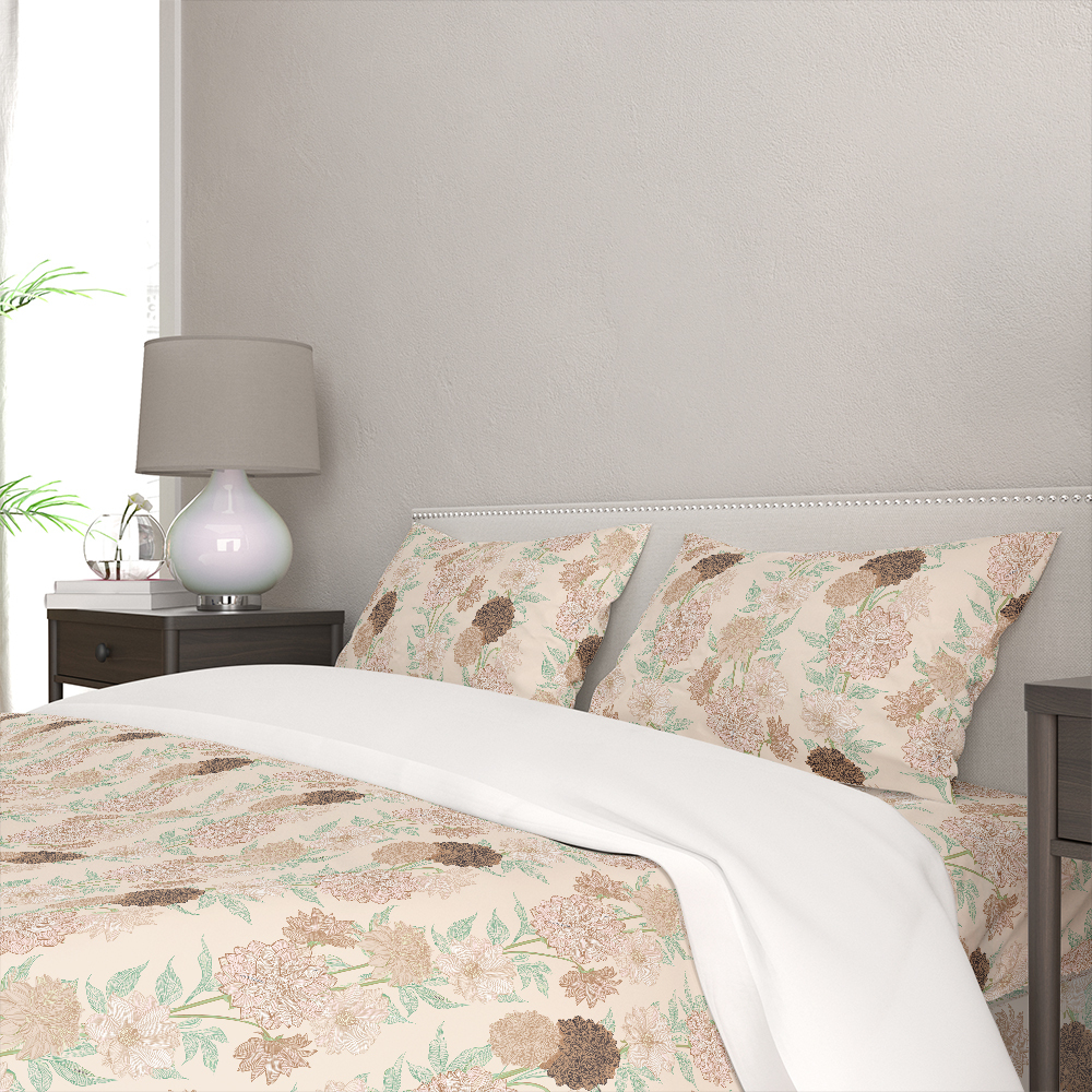 Bedding Set – Elegant Abstract Floral Botanical Print