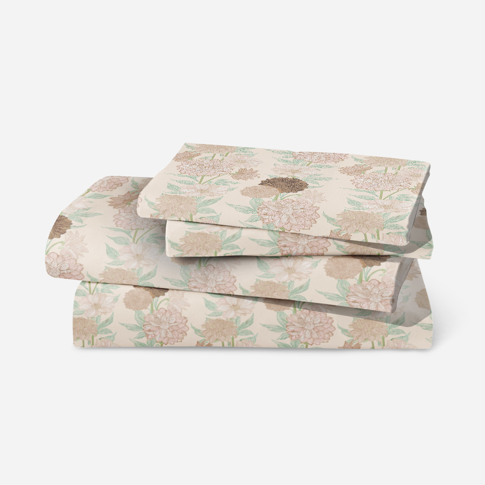Bedding Set – Elegant Abstract Floral Botanical Print