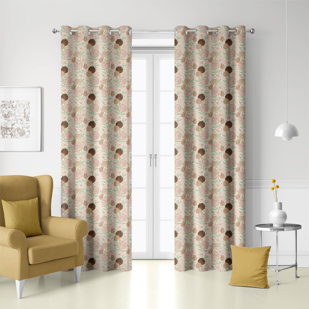 Curtain – Elegant Abstract Floral Botanical Print