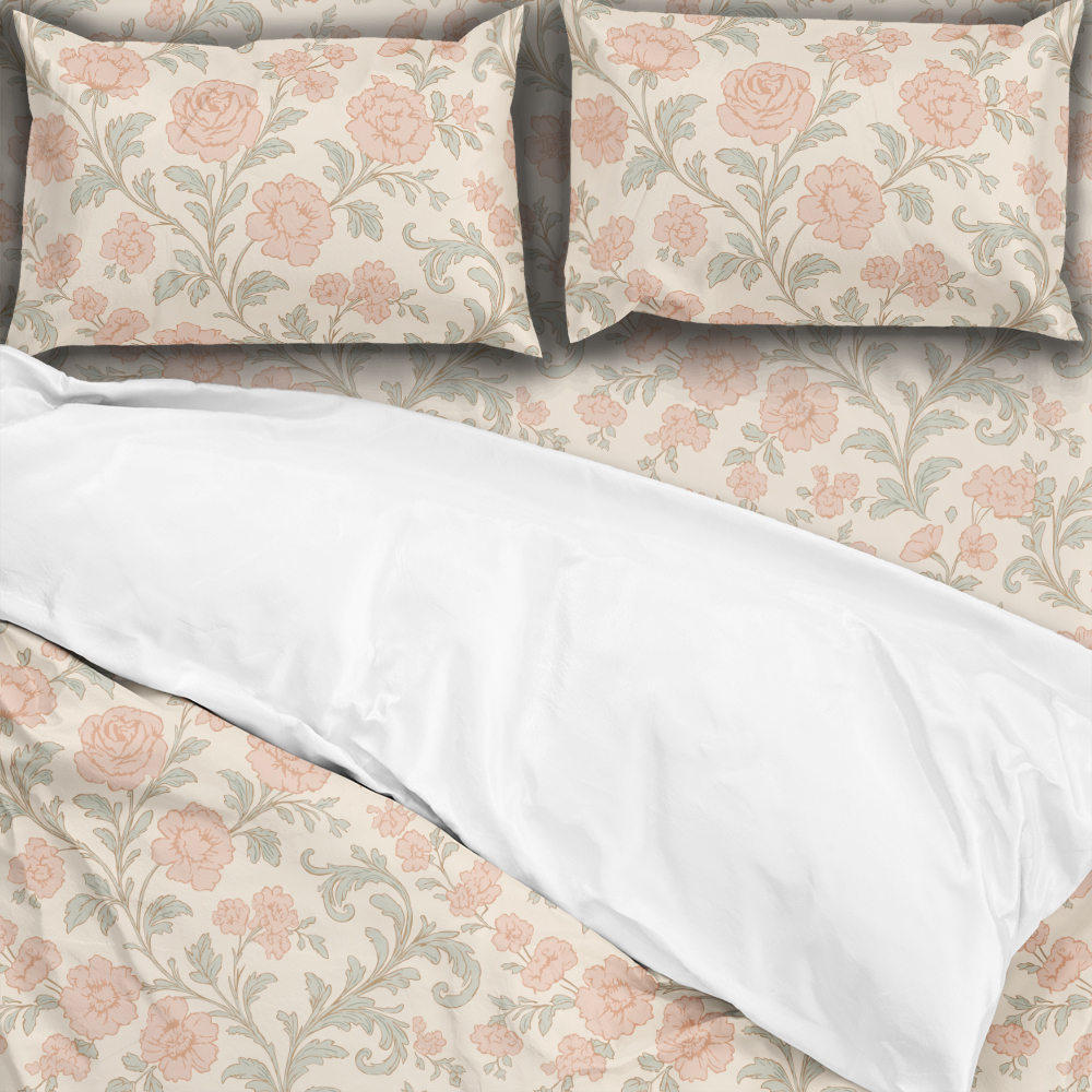 Bedding Set – French Vintage Toile de Jouy Pattern