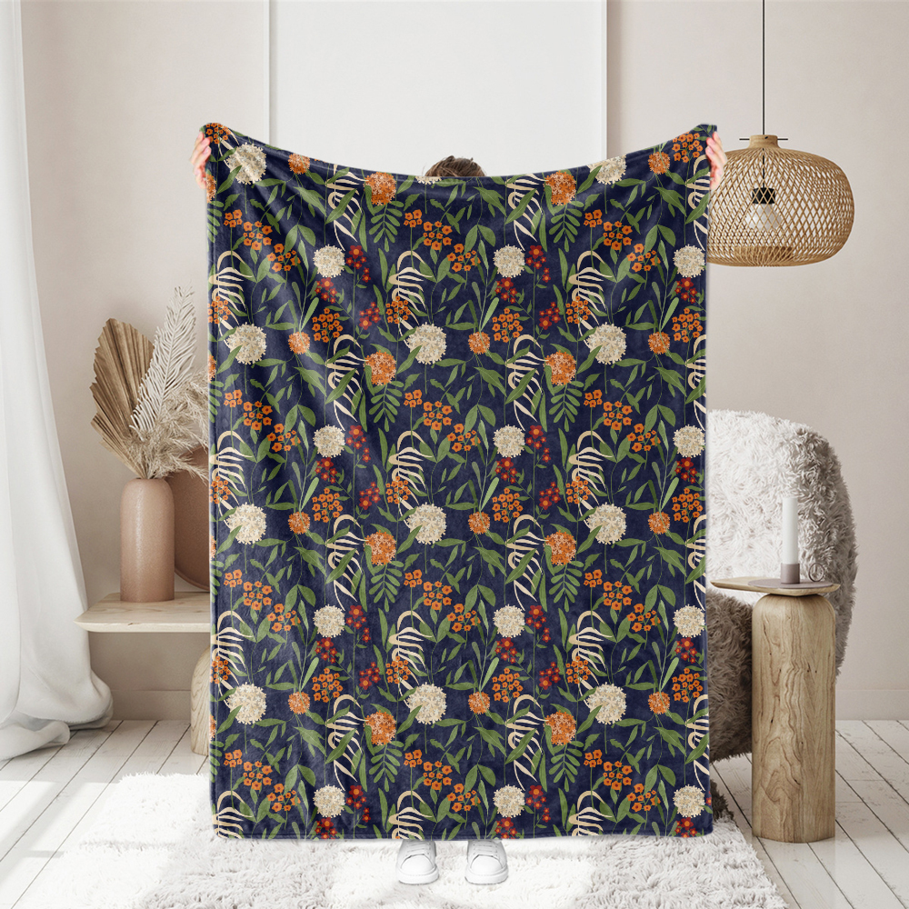 Abstract Vintage Liberty Floral Fabric with Modern Botanical Floral – Custom Print Fabrics