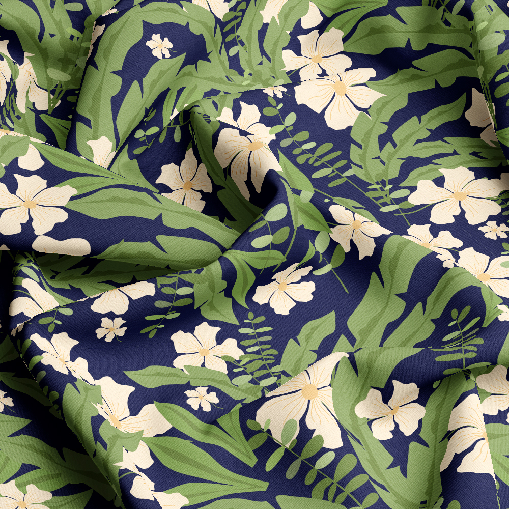 Abstract Vintage Beautiful Liberty Floral Fabric with Modern Botanical Floral – Custom Print Fabrics