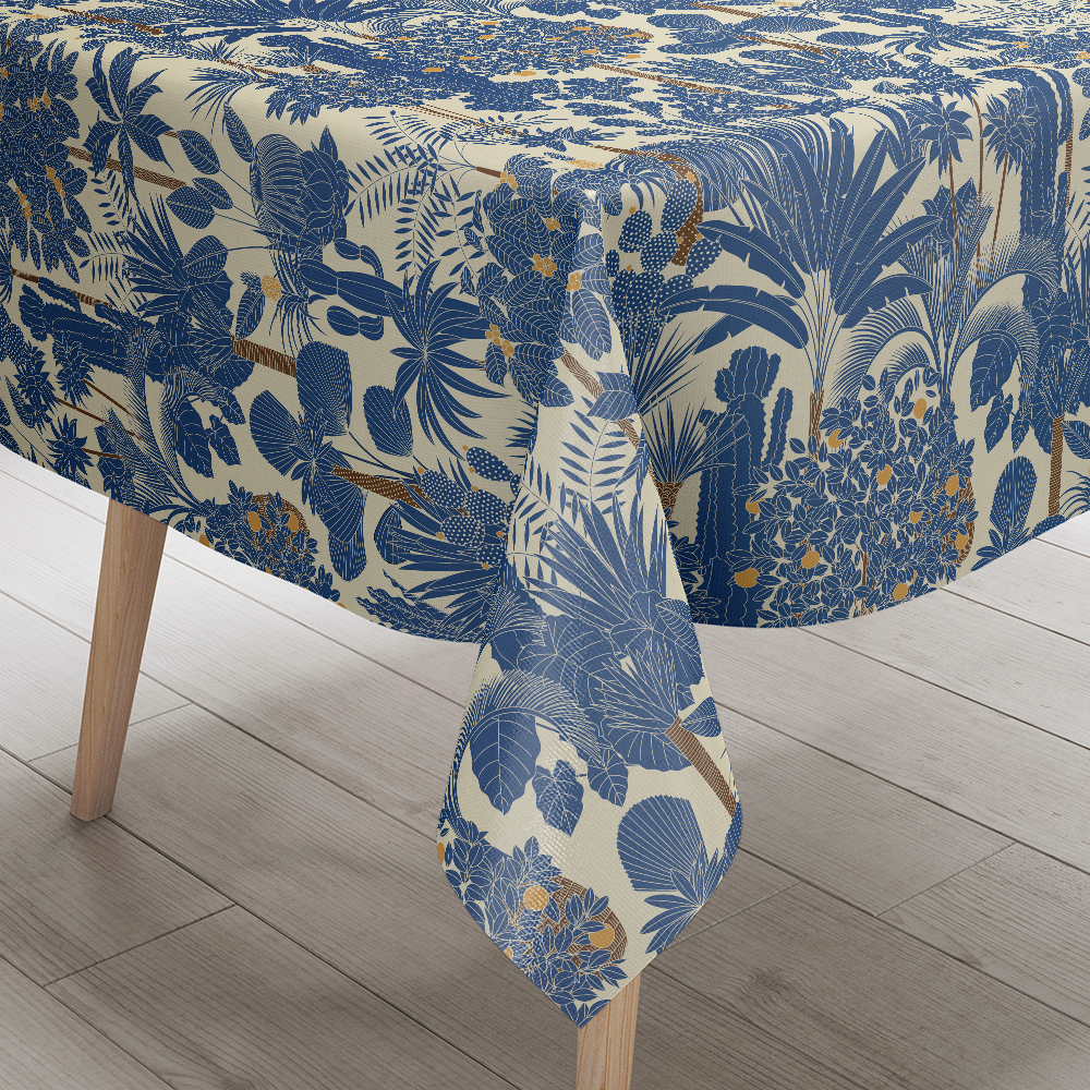 Tablecloth – Retro Oasis Tropical Trees and Palms