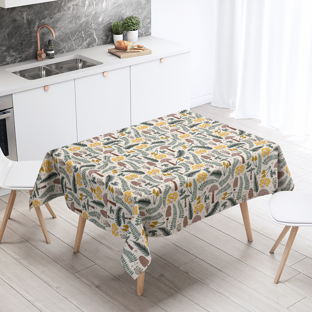 Tablecloth – Forest Frog & Mushroom Woodland Print