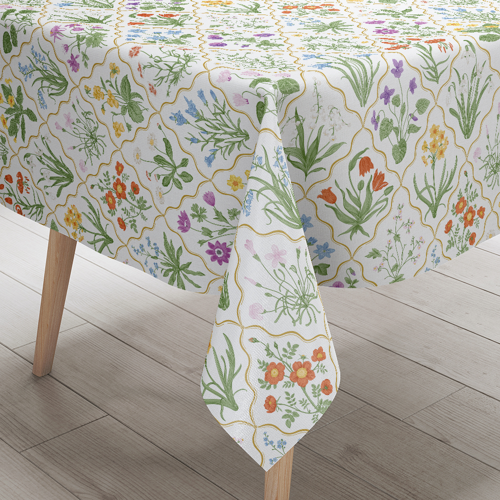 Tablecloth – Millefleurs Colorful Floral Pattern