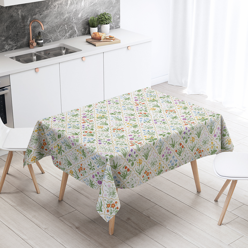 Tablecloth – Millefleurs Colorful Floral Pattern