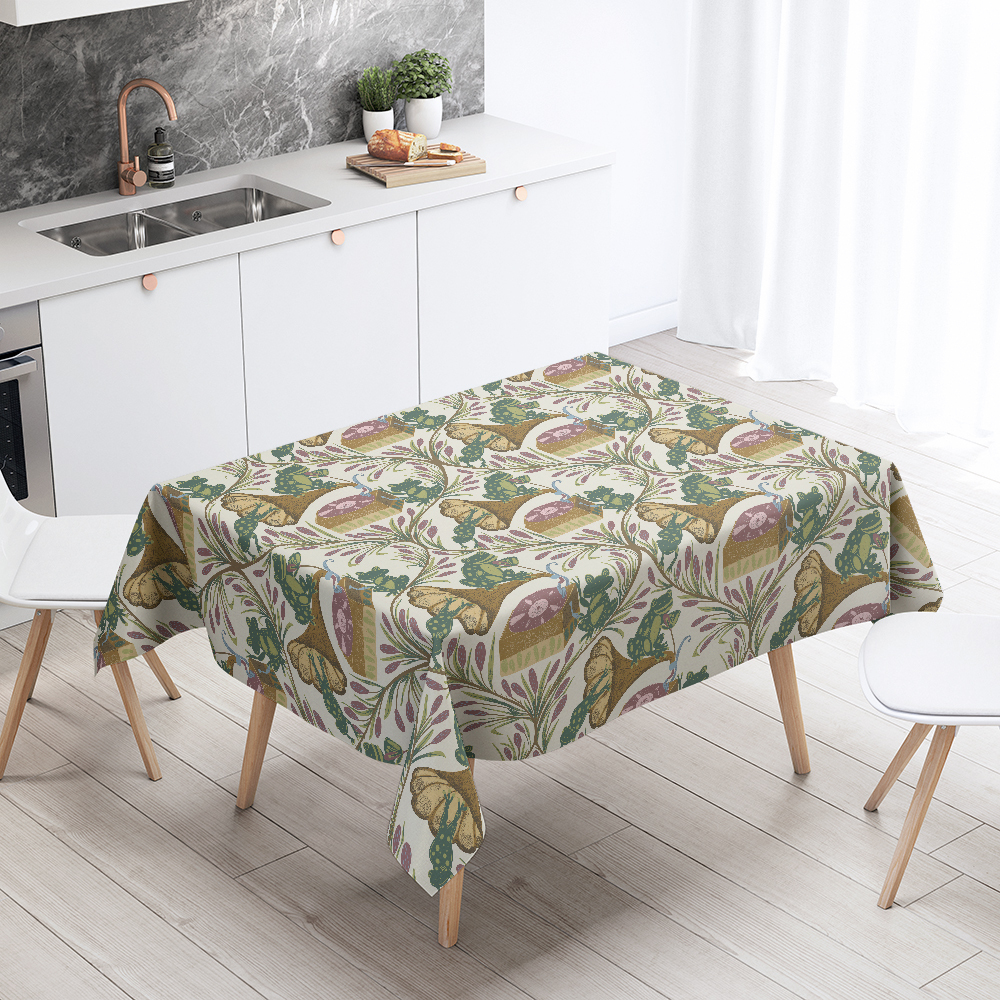 Tablecloth – Whimsical Musical Frog Band Cattail Meadow