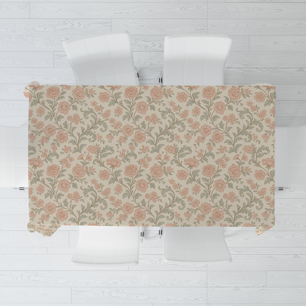 Tablecloth – French Vintage Toile de Jouy Pattern