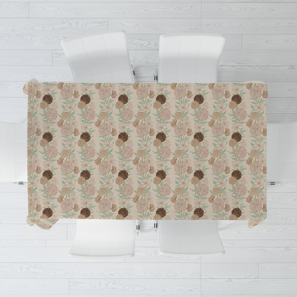 Tablecloth – Elegant Abstract Floral Botanical Print