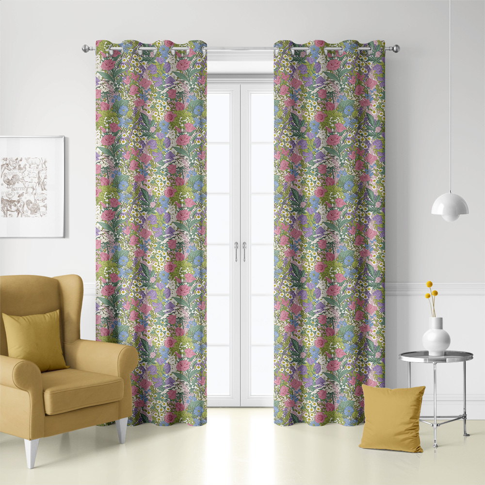 Curtain – Summer Wildflower Rustic Meadow Floral