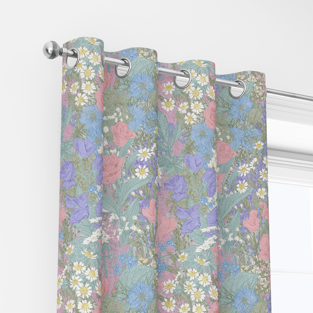 Curtain – Summer Wildflower Rustic Meadow Floral
