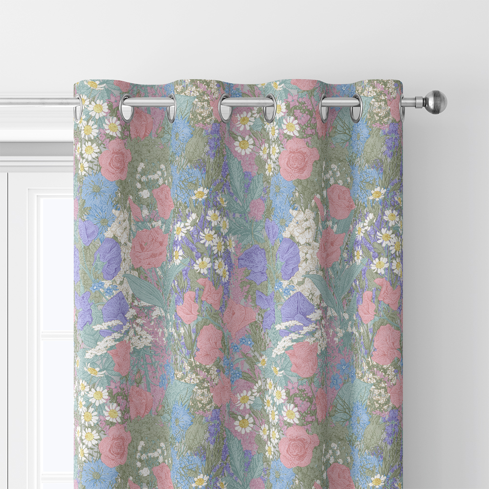 Curtain – Summer Wildflower Rustic Meadow Floral