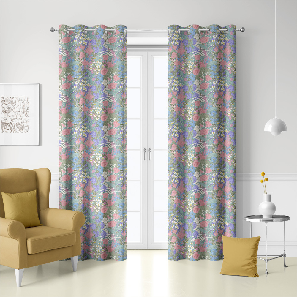 Curtain – Summer Wildflower Rustic Meadow Floral
