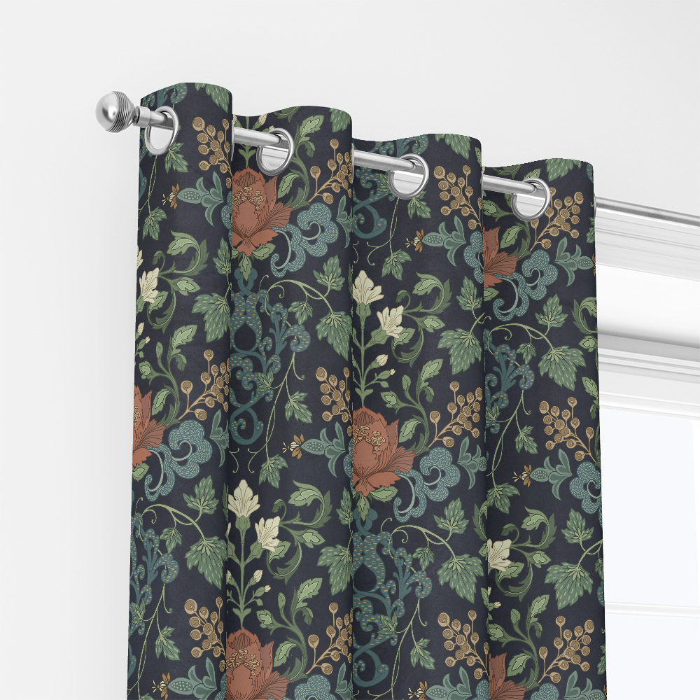 Curtain – William Morris Inspired Vintage Botanical Floral Plant