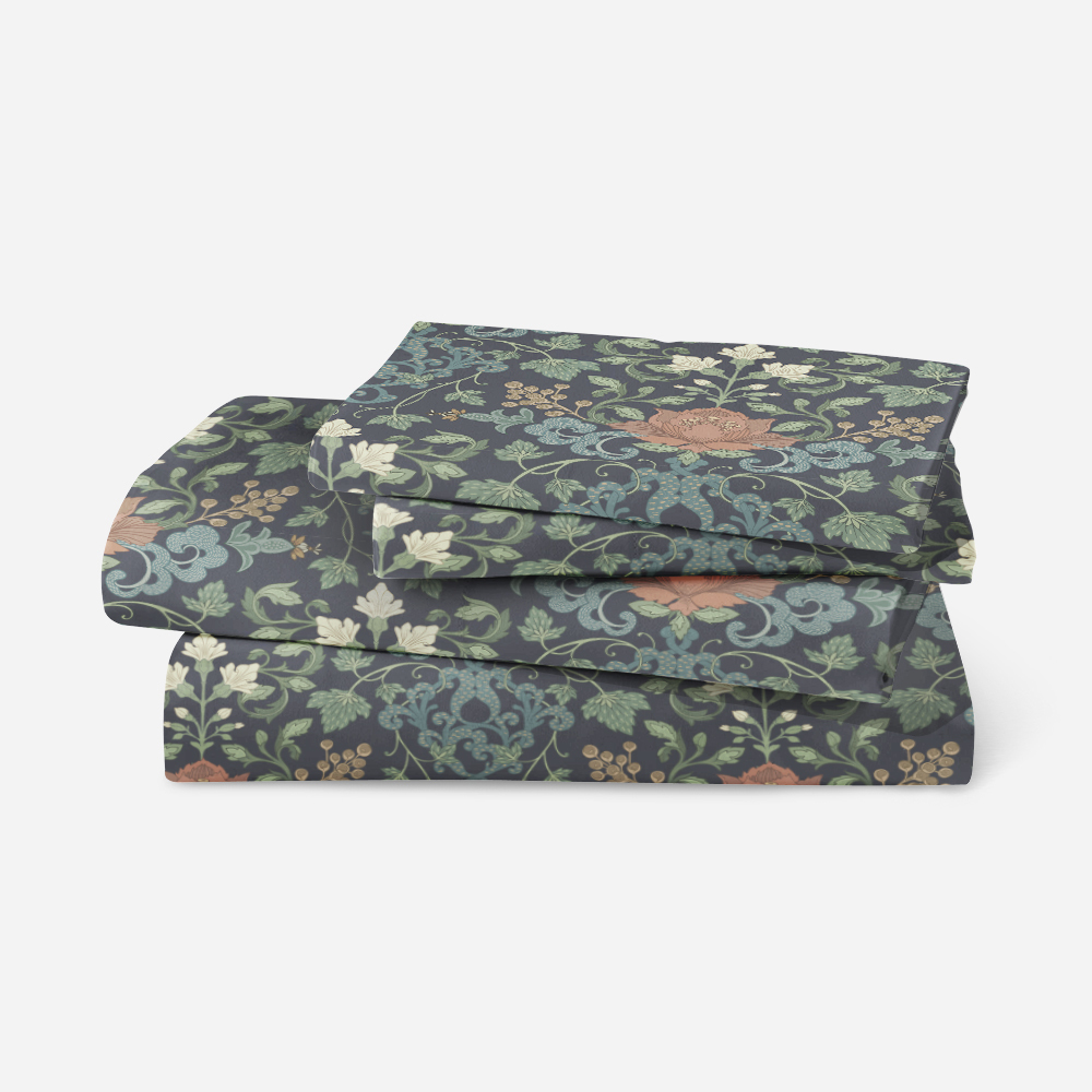 Bedding Set – William Morris Inspired Vintage Botanical Floral Plant