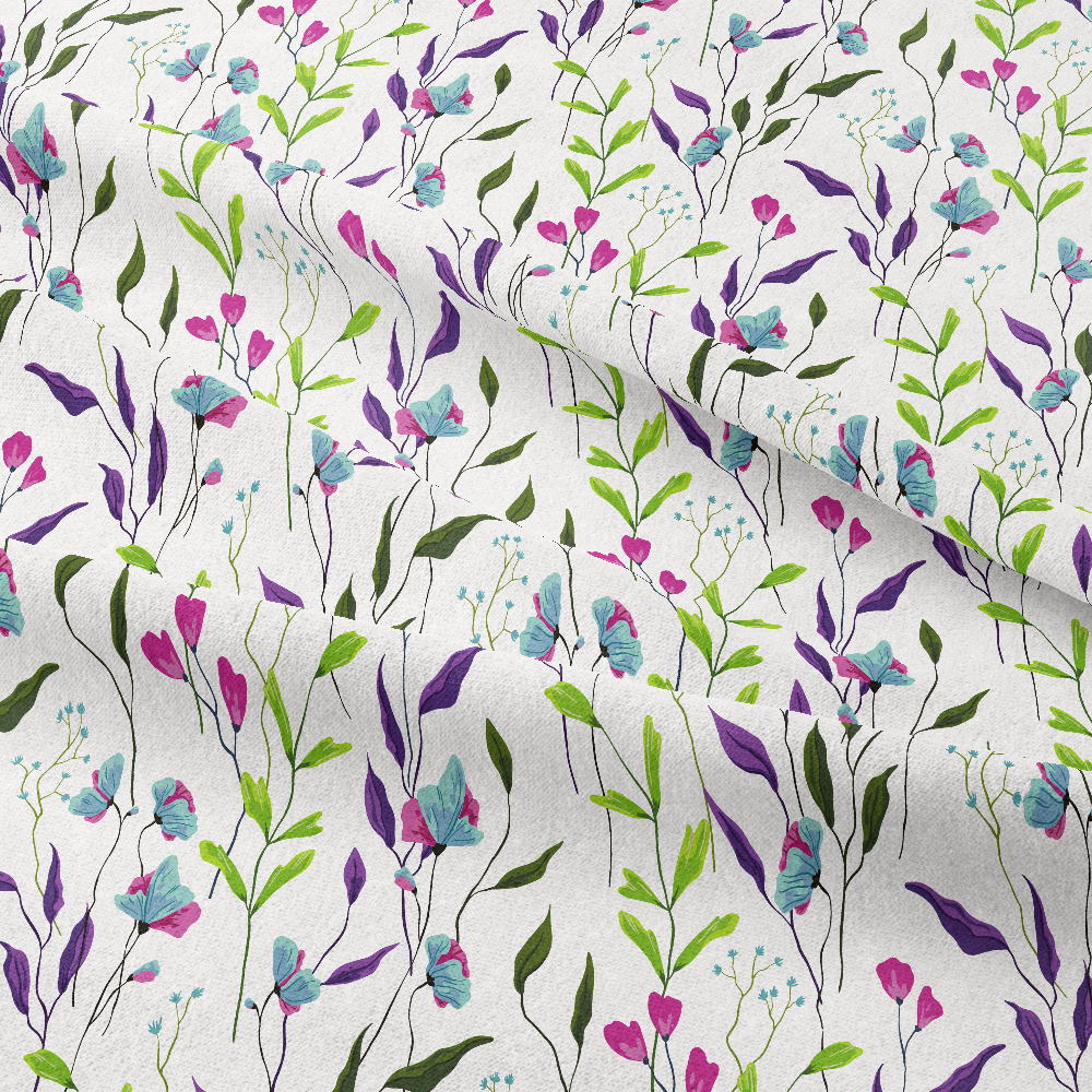 Vintage Liberty Floral with Spring Wild Beautiful Flowers – Custom Print Fabrics