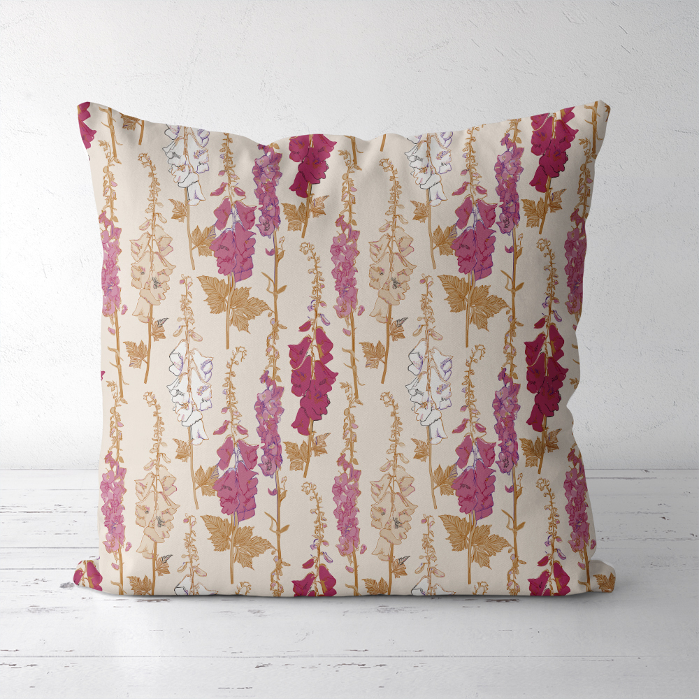 Throw Pillow – Elegant Mysterious Floral Garden