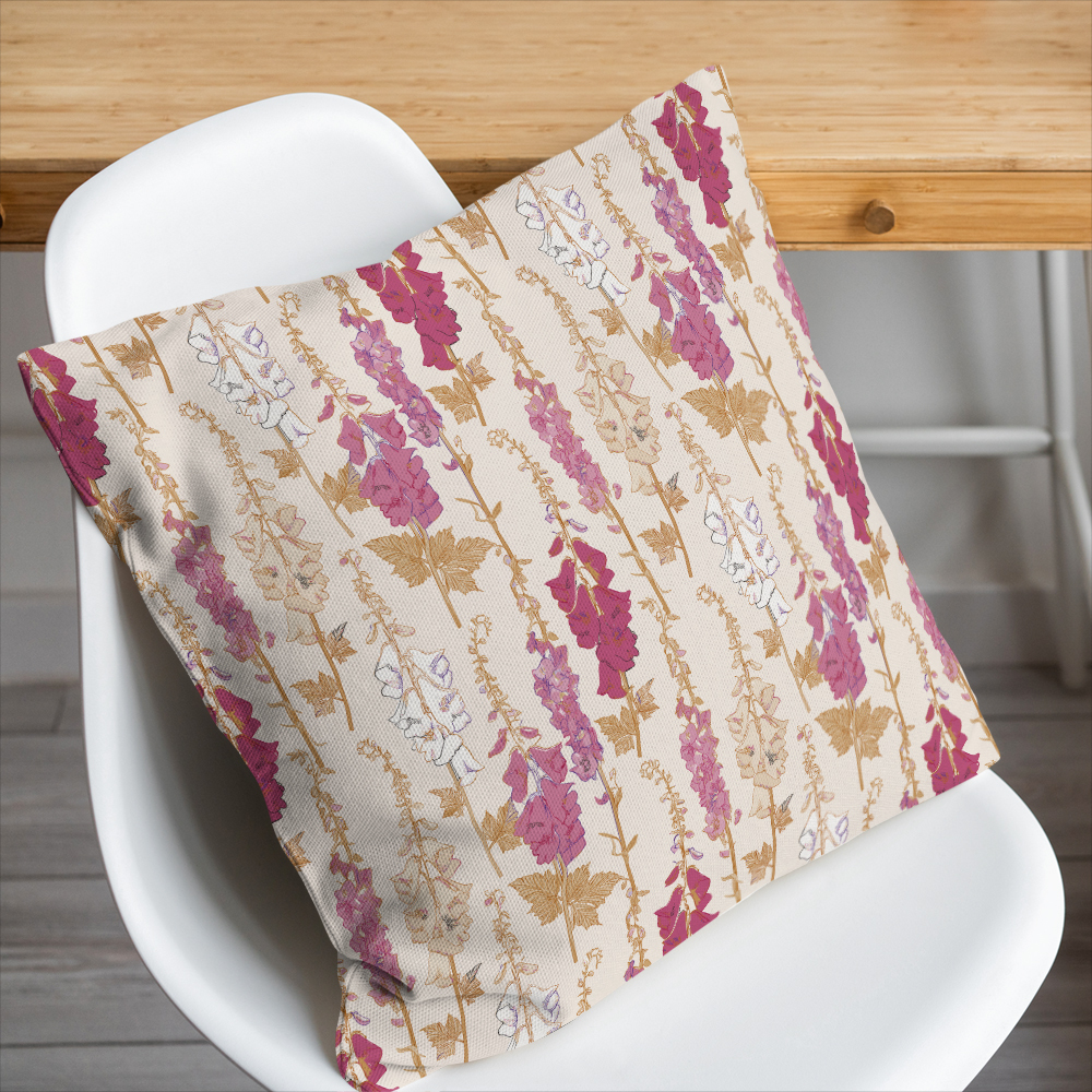 Throw Pillow – Elegant Mysterious Floral Garden
