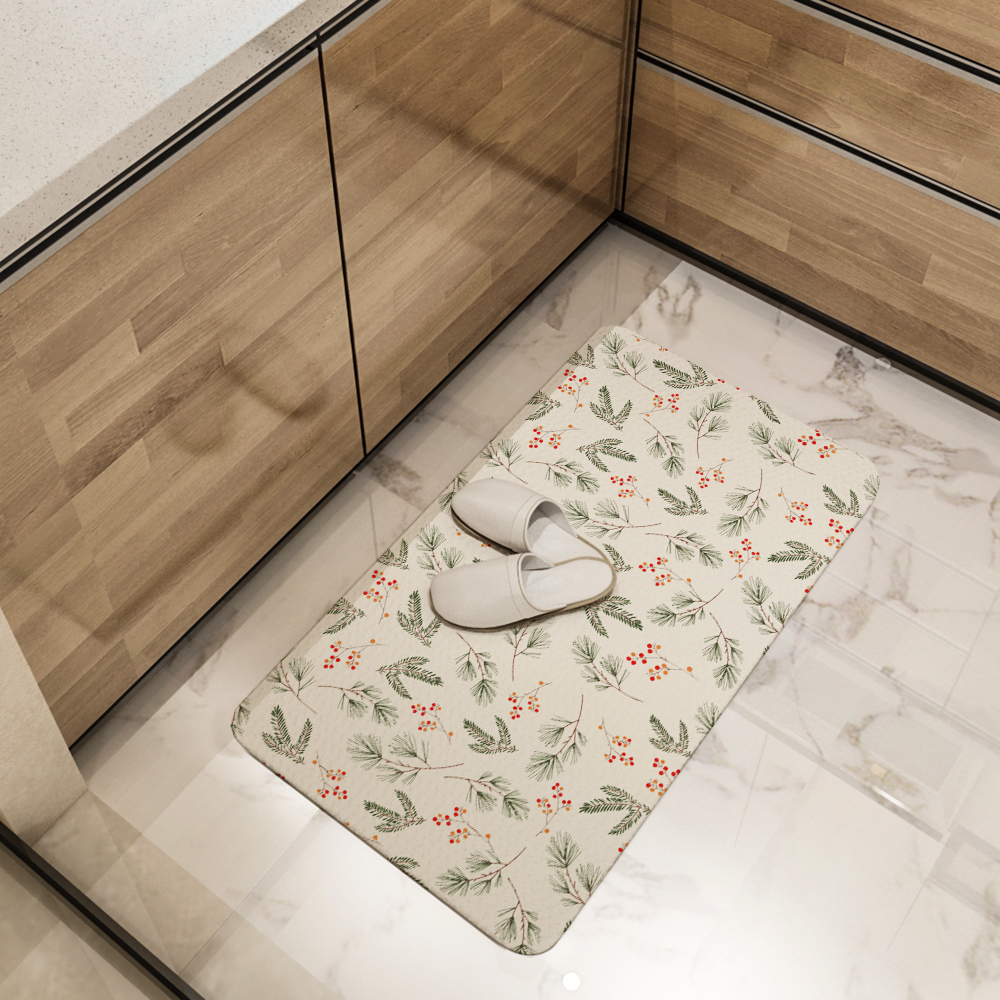 Kitchen Floor Mats – Hygge Fir Branches & Berries