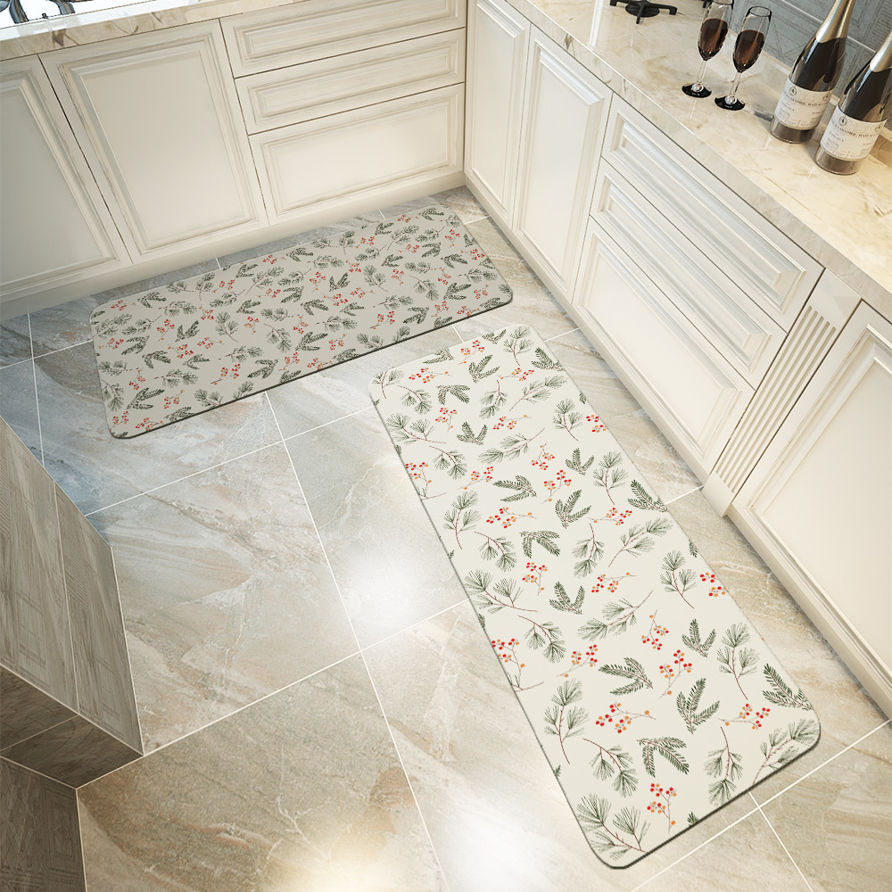 Kitchen Floor Mats – Hygge Fir Branches & Berries