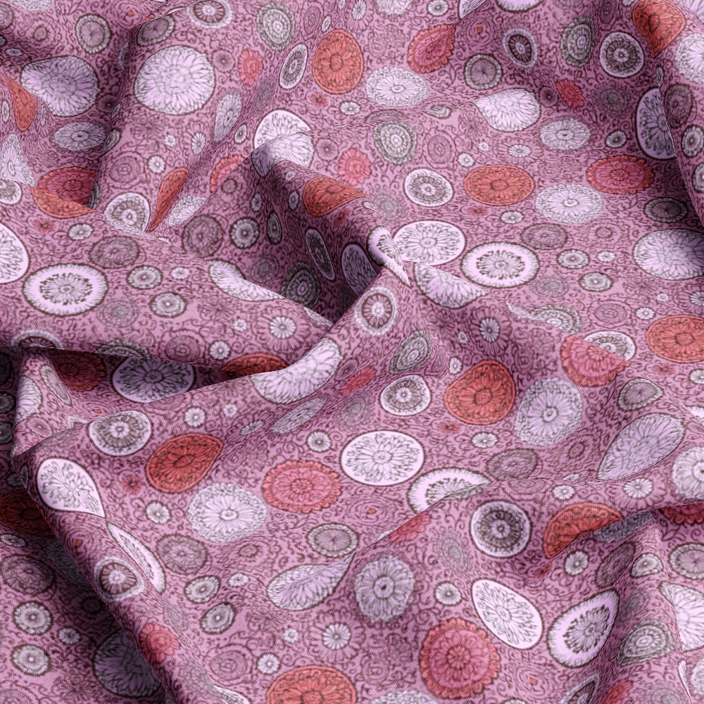 Test- Abstract Liberty Flowers Fabric – Custom Print Fabrics