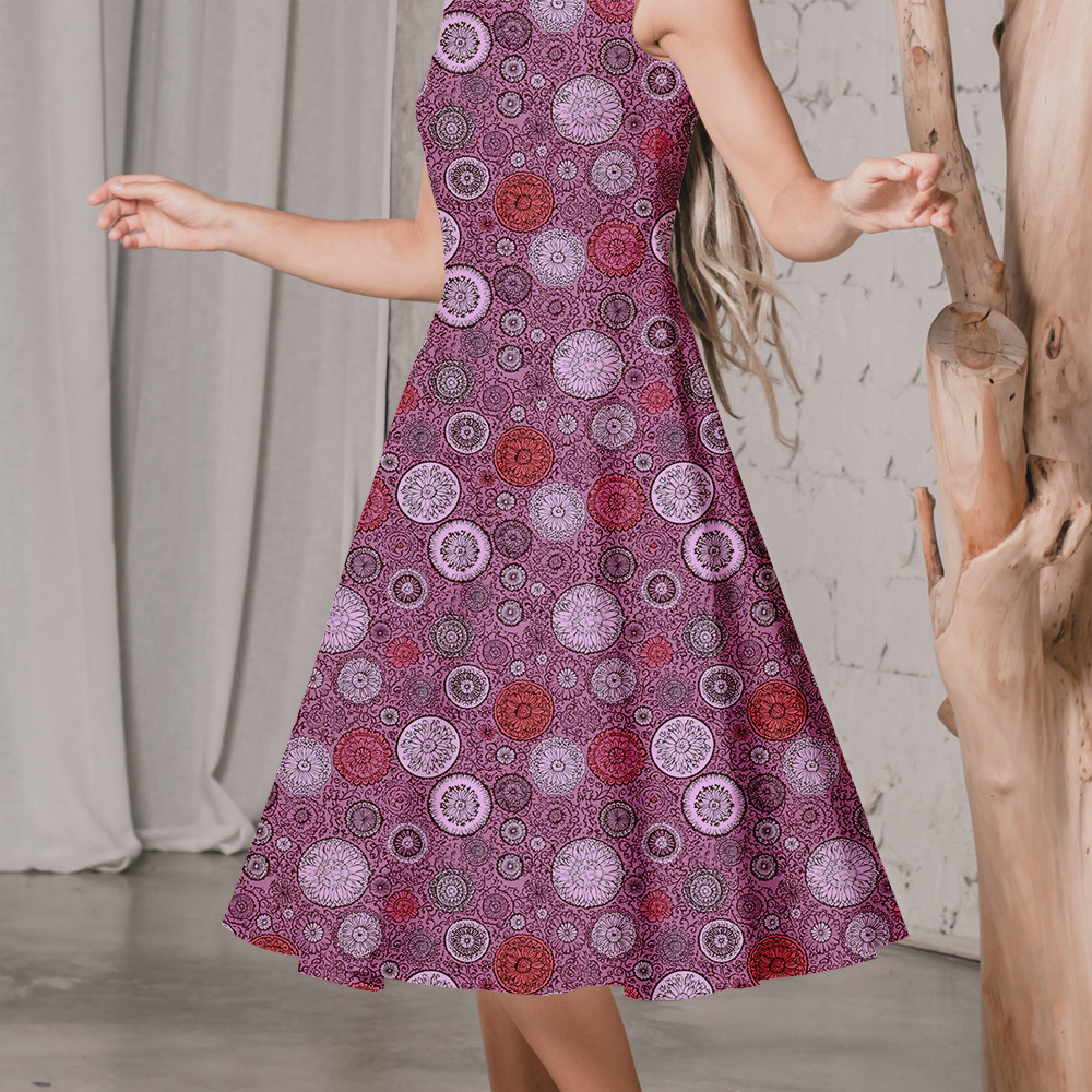 Test- Abstract Liberty Flowers Fabric – Custom Print Fabrics
