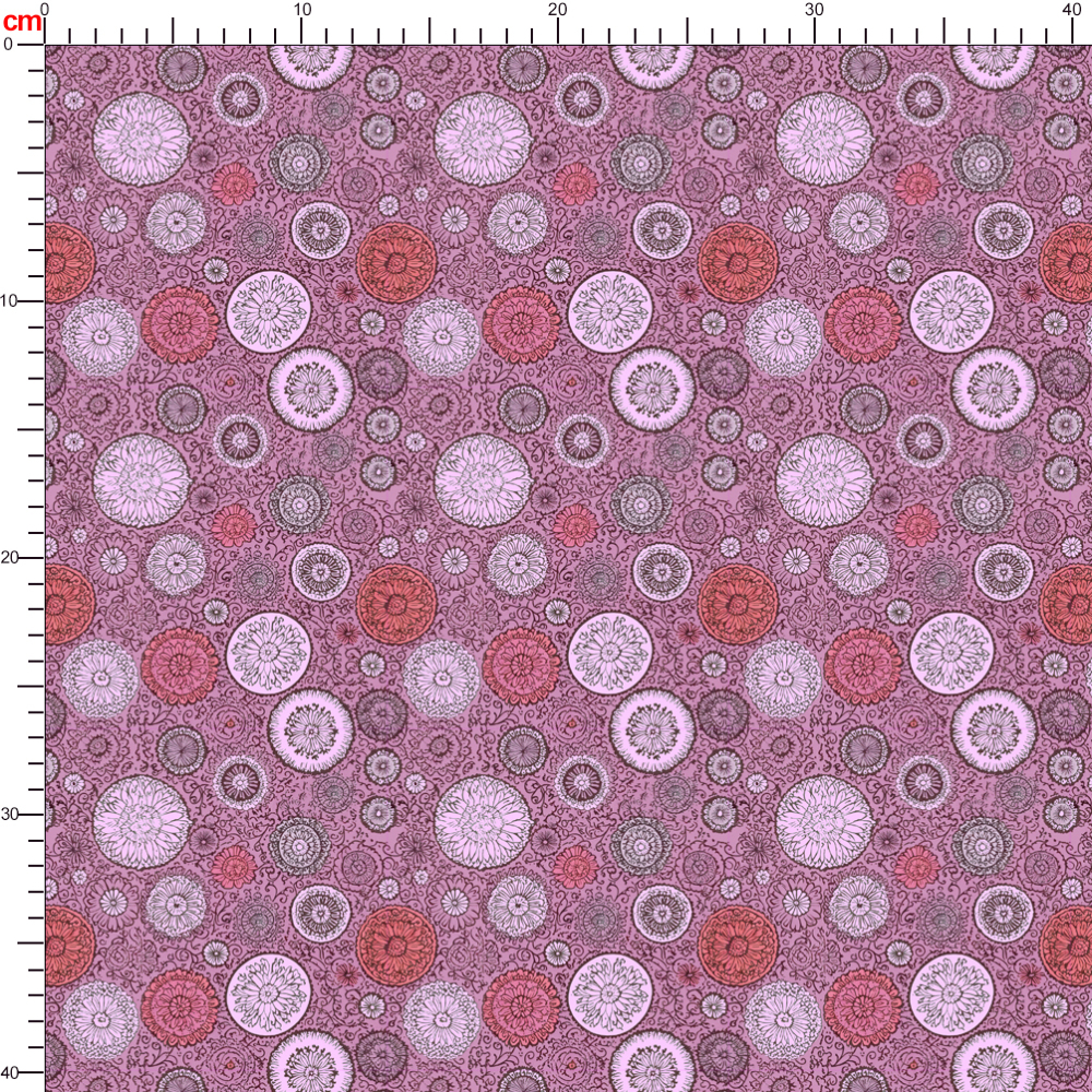 Test- Abstract Liberty Flowers Fabric – Custom Print Fabrics