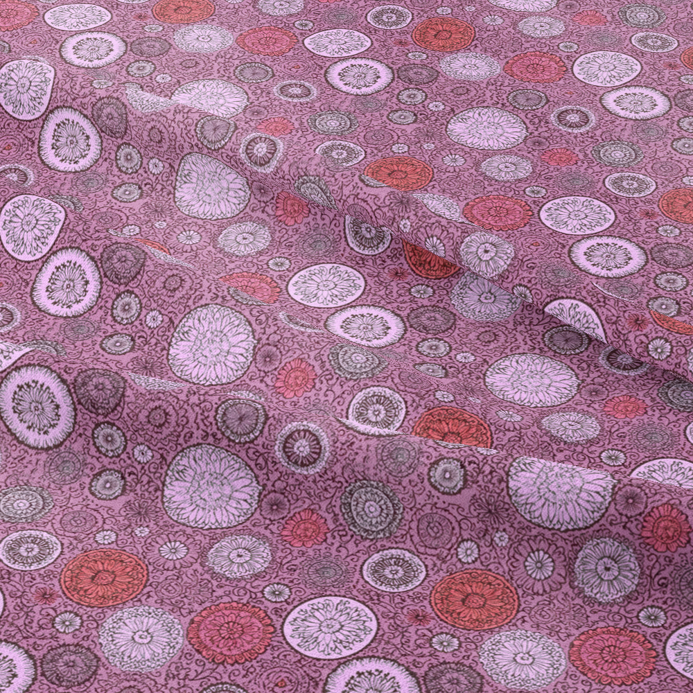 Test- Abstract Liberty Flowers Fabric – Custom Print Fabrics