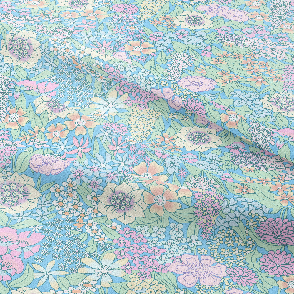 Multi Colorways Liberty Floral Seamless Printing Service - Unique Patterns at Prinstitch