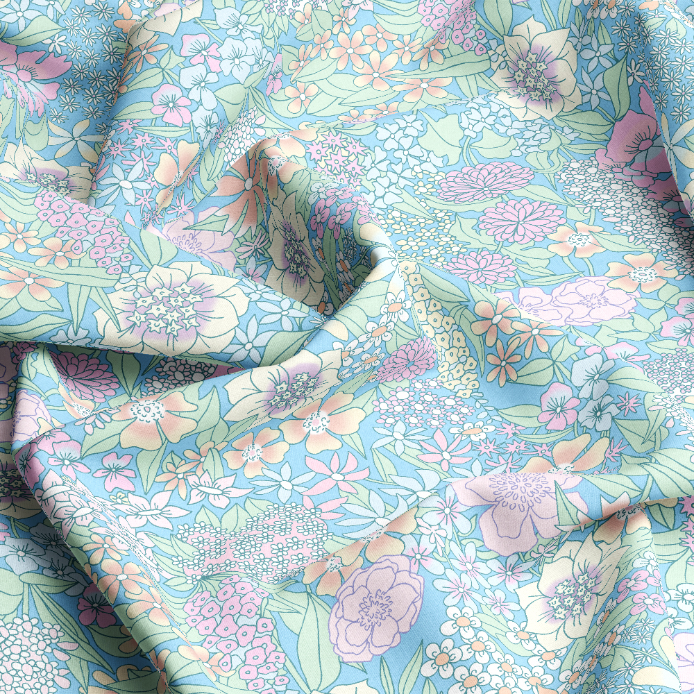 Multi Colorways Liberty Floral Seamless Printing Service - Unique Patterns at Prinstitch