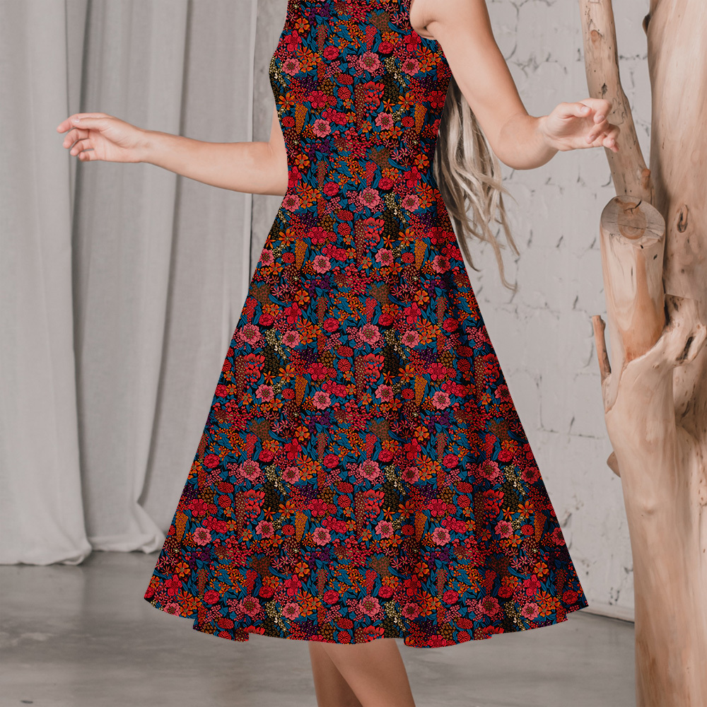 Multi Colorways Liberty Floral Seamless Printing Service - Unique Patterns at Prinstitch
