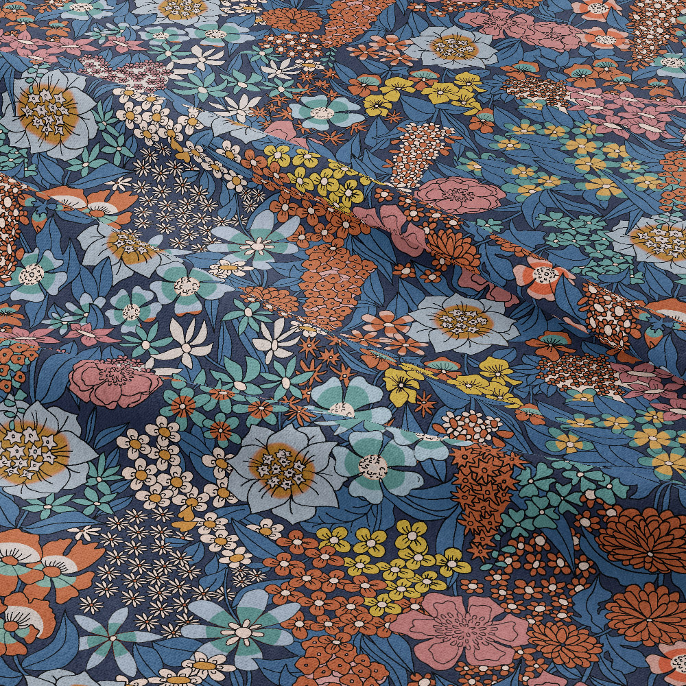 Multi Colorways Liberty Floral Seamless Printing Service - Unique Patterns at Prinstitch