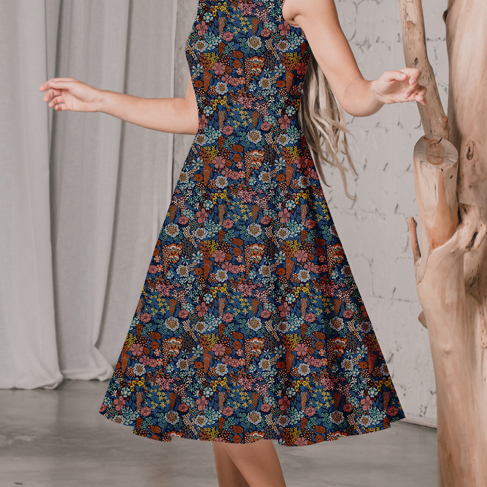 Multi Colorways Liberty Floral Seamless Printing Service - Unique Patterns at Prinstitch