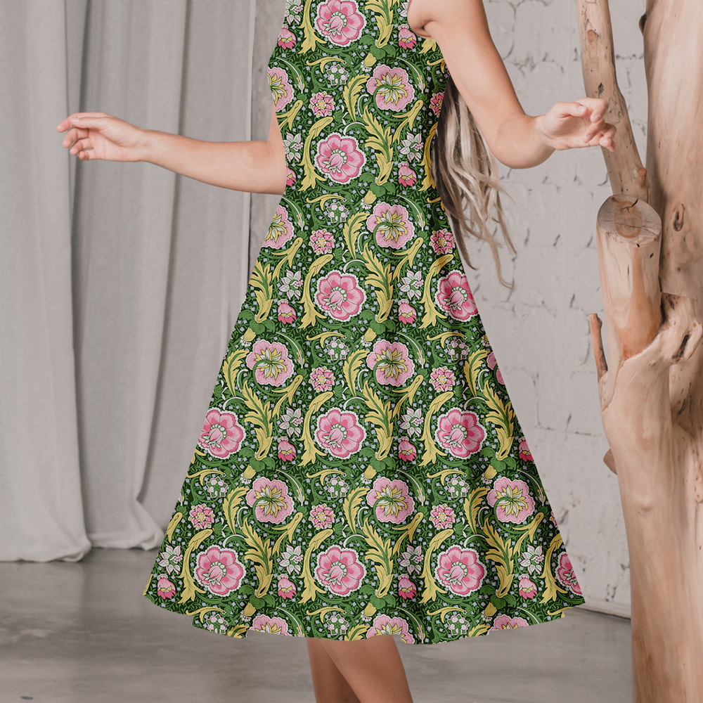 Multi Colorways Seamless Liberty Floral Custom Printing Service - Perfect for Unique Projects