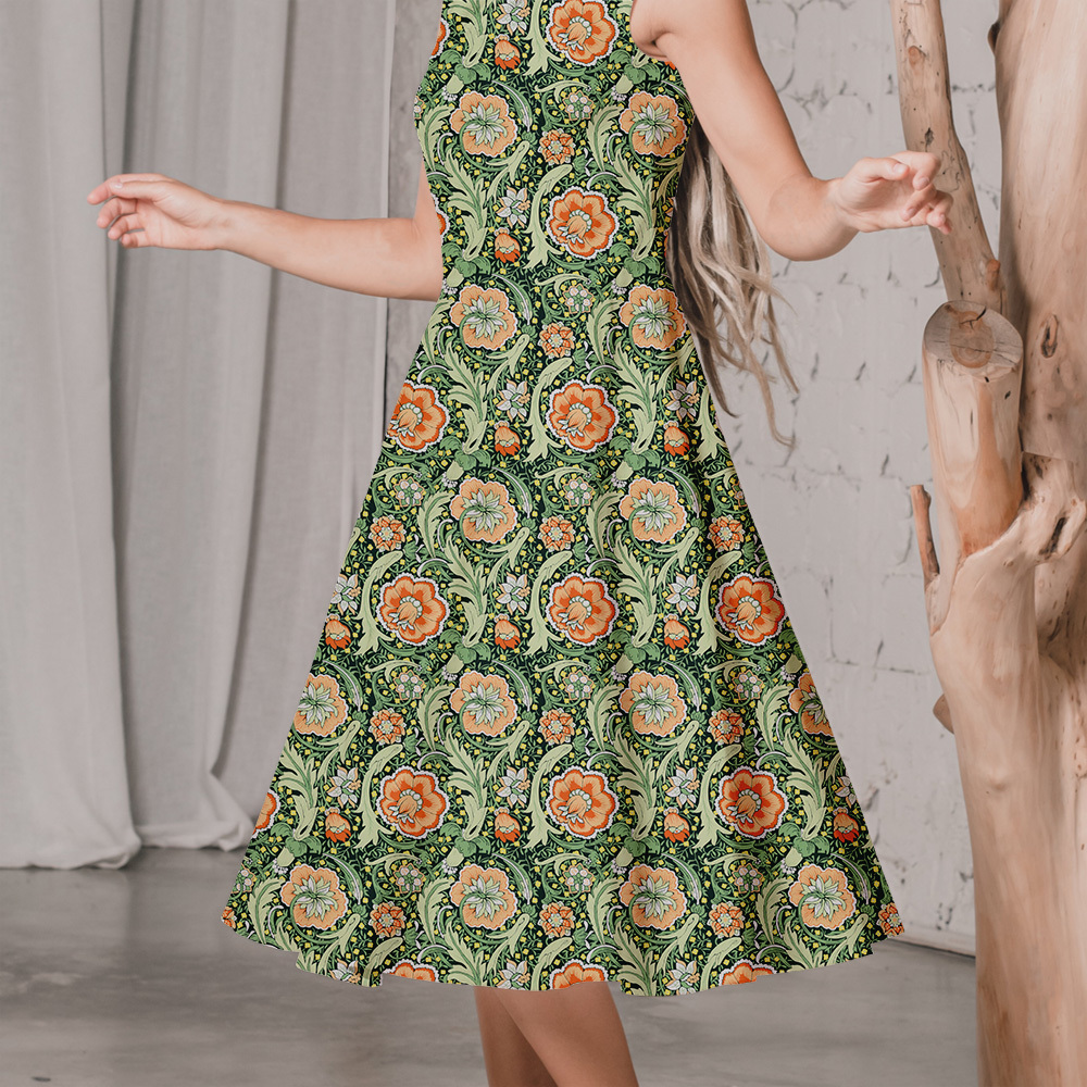 Multi Colorways Seamless Liberty Floral Custom Printing Service - Perfect for Unique Projects