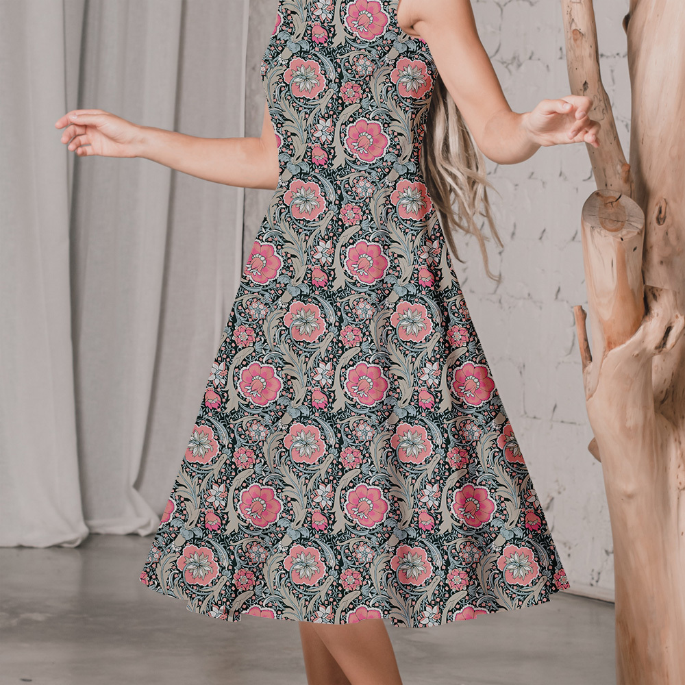 Multi Colorways Seamless Liberty Floral Custom Printing Service - Perfect for Unique Projects
