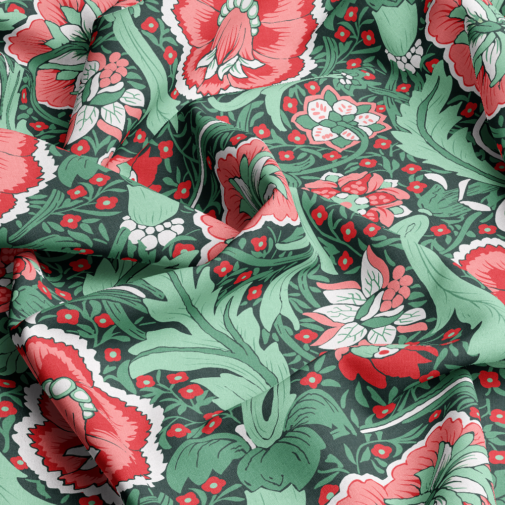 Multi Colorways Seamless Liberty Floral Custom Printing Service - Perfect for Unique Projects