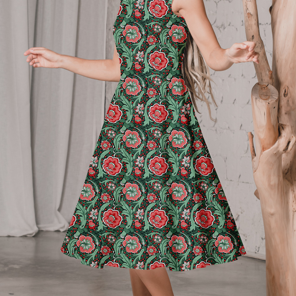 Multi Colorways Seamless Liberty Floral Custom Printing Service - Perfect for Unique Projects