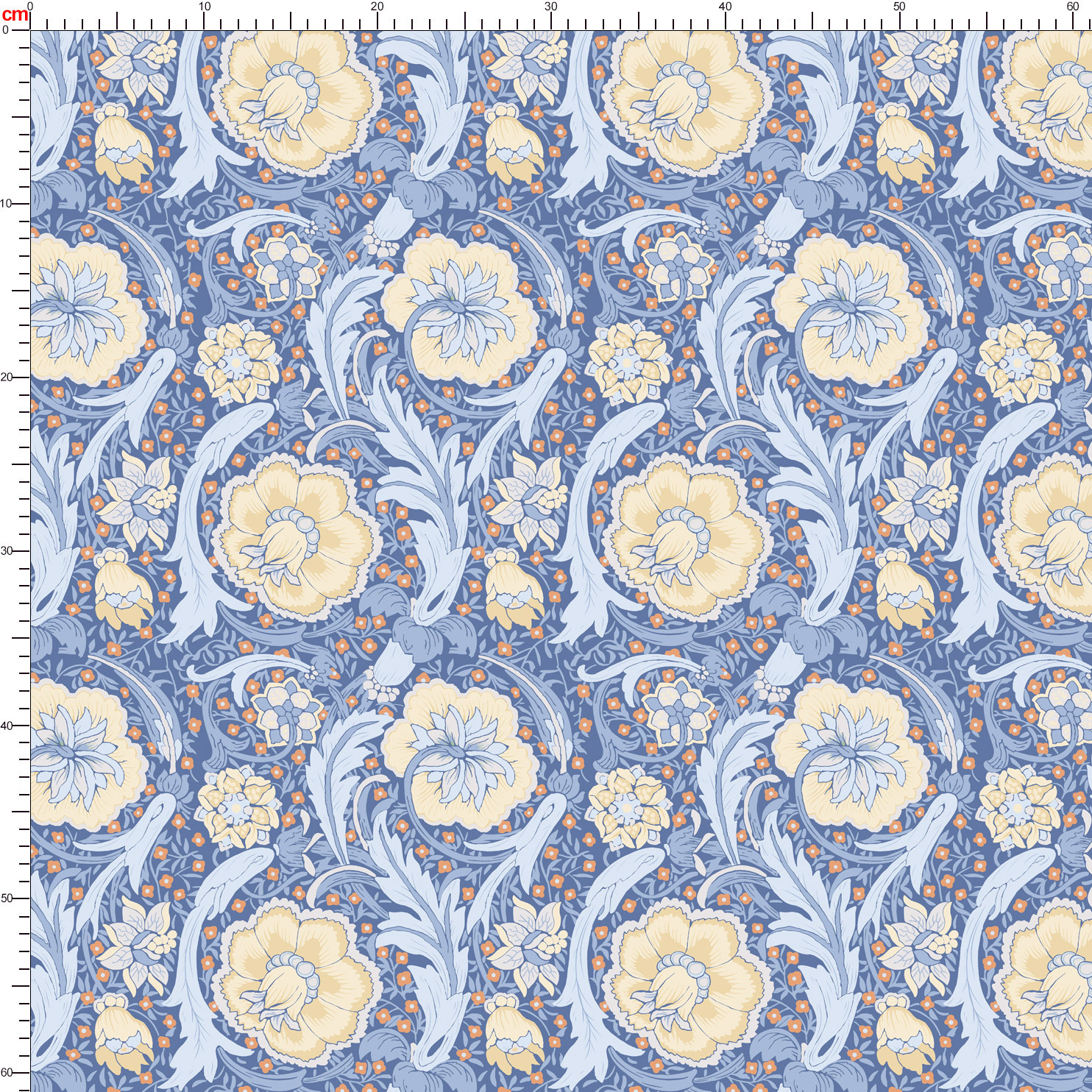 Multi Colorways Seamless Liberty Floral Custom Printing Service - Perfect for Unique Projects