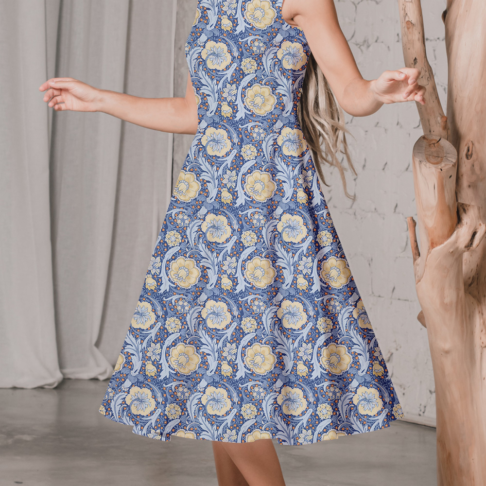 Multi Colorways Seamless Liberty Floral Custom Printing Service - Perfect for Unique Projects