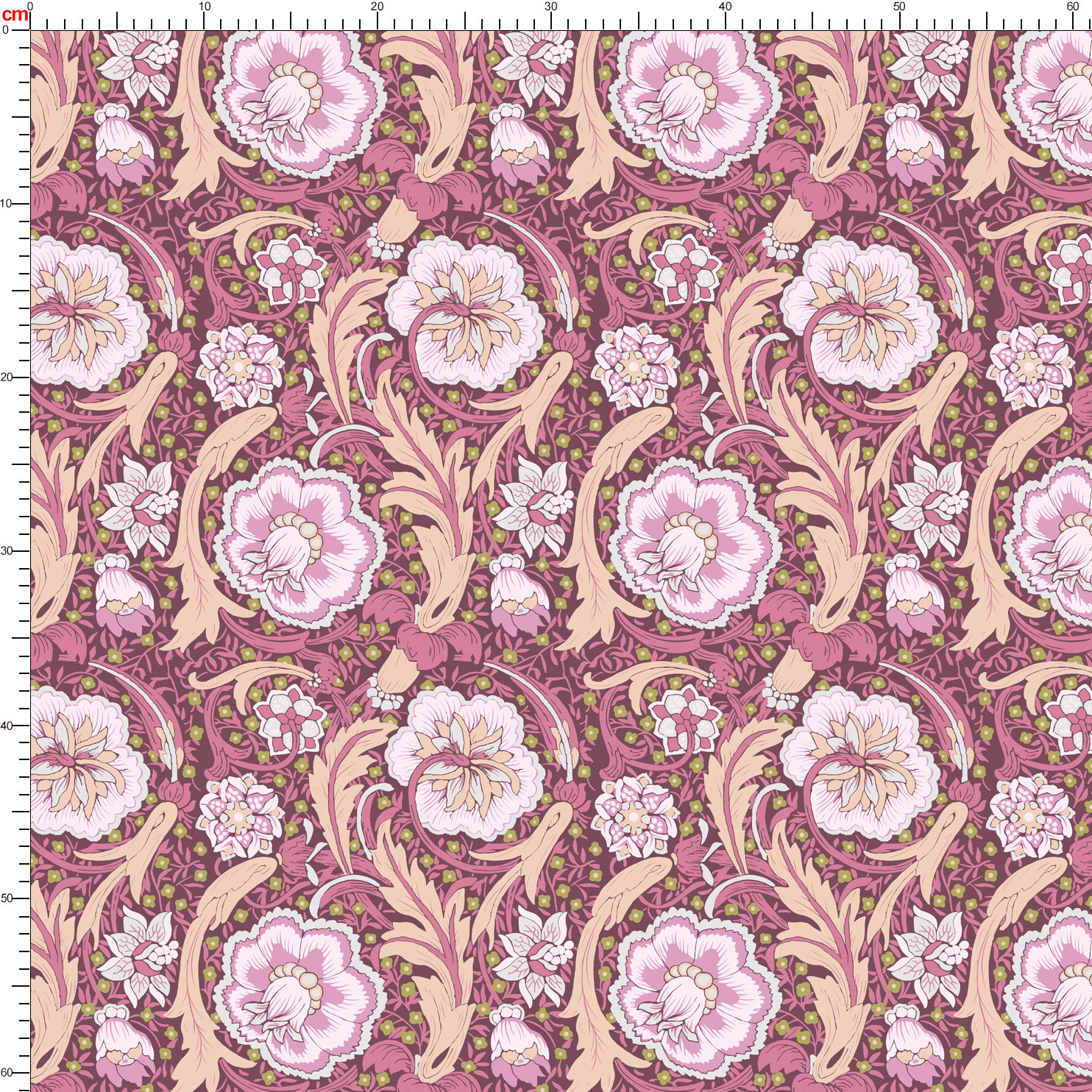 Multi Colorways Seamless Liberty Floral Custom Printing Service - Perfect for Unique Projects