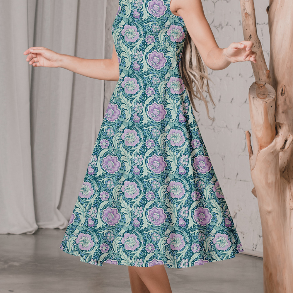 Multi Colorways Seamless Liberty Floral Custom Printing Service - Perfect for Unique Projects