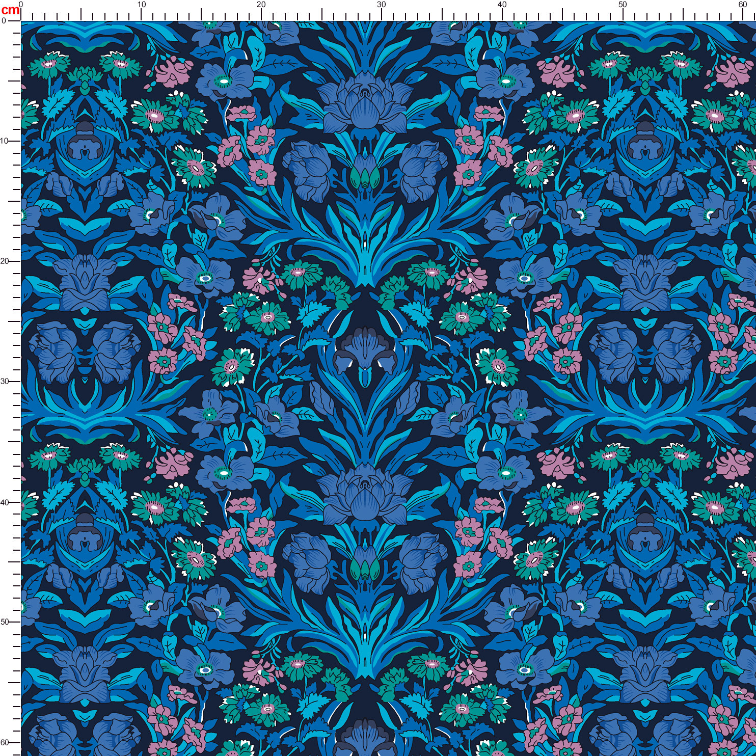 Multi Colorways Liberty Floral Seamless Print Patterns - Tailored Fabric Service by Prinstitch