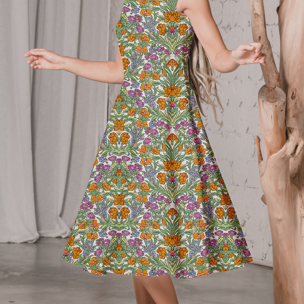 Multi Colorways Liberty Floral Seamless Print Patterns - Tailored Fabric Service by Prinstitch